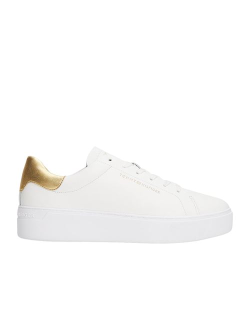 Sneaker donna bianche in pelle Tommy Hilfiger | FW0FW087560HT